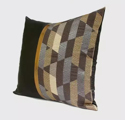 Modern Pillows for Living Room, Black Decorative Modern Pillows for Couch, Modern Sofa Pillows Covers, Modern Sofa Cushion-ArtWorkCrafts.com