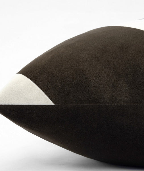 Black Stripe Modern Pillows for Couch, Abstract Decorative Throw Pillows for Living Room, Large Modern Sofa Pillow Cases, Decorative Pillow Covers-ArtWorkCrafts.com