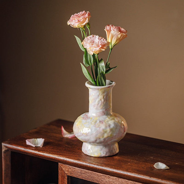 Modern Bouquet Flower Vases, Handmade Water Holding Flower Vases, Centerpiece on Dining Table, Large Flower Vase on Table, Pottery Flower Vases-ArtWorkCrafts.com