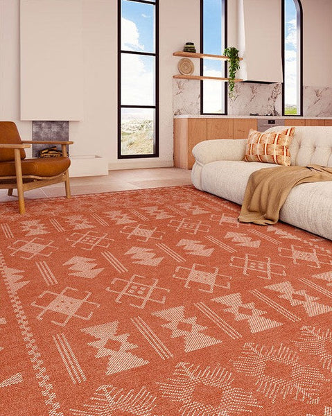 Modern Rugs for Living Room, Mid Century Area Rugs for Bedroom, Large Contemporary Area Rugs for Dining Room-ArtWorkCrafts.com