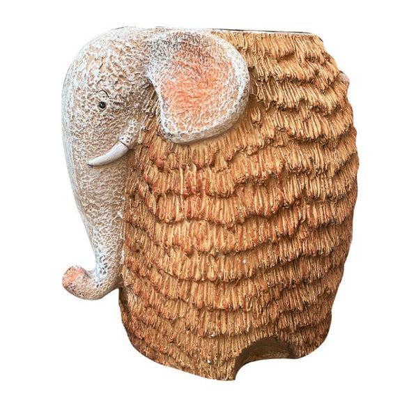 Large Elephant Flowerpot, Modern Animal Statue for Garden Ornaments, Animal Flower Pot, Resin Statue for Garden, Villa Outdoor Decor Gardening Ideas-ArtWorkCrafts.com