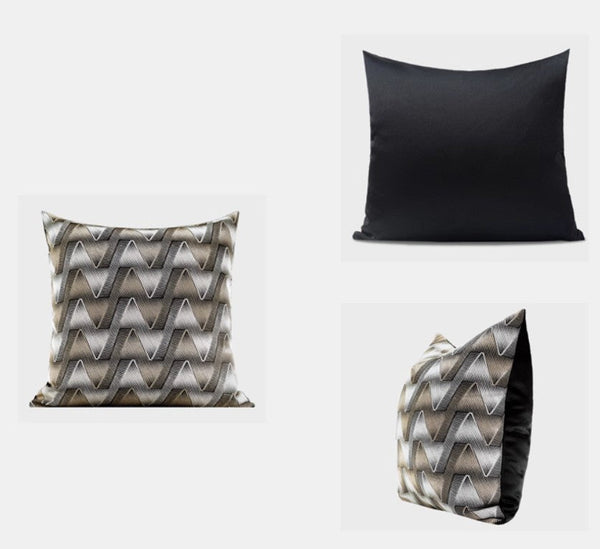 Large Square Decorative Throw Pillows for Couch, Geometric Modern Sofa Pillows, Large Decorative Throw Pillows, Geometric Sofa Pillows for Interior Design-ArtWorkCrafts.com