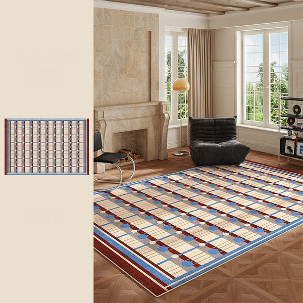 Modern Living Room Rug Ideas, Mid Century Modern Rugs for Bedroom, Large Contemporary Area Rugs for Dining Room-ArtWorkCrafts.com