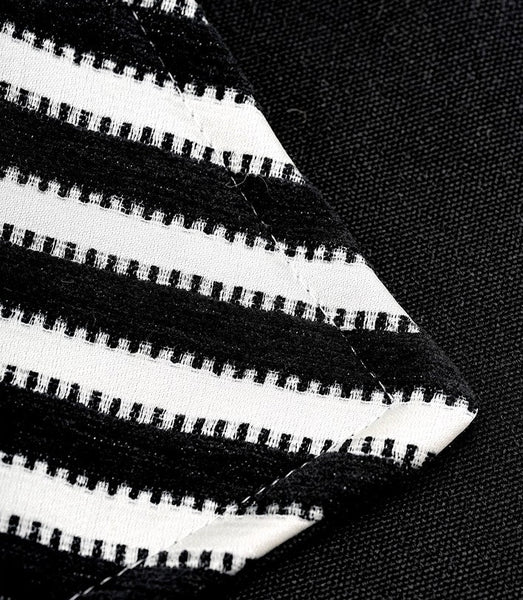 Modern Pillows for Couch, Black and White Stripe Modern Pillows, Decorative Throw Pillows for Living Room, Modern Sofa Pillows-ArtWorkCrafts.com