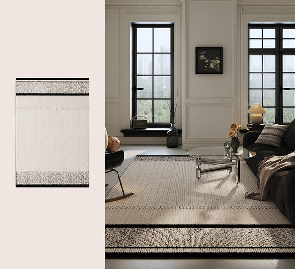Large Abstract Rugs for Living Room, Geometric Contemporary Modern Rugs Next to Bed, Extra Large Modern Area Rugs-ArtWorkCrafts.com