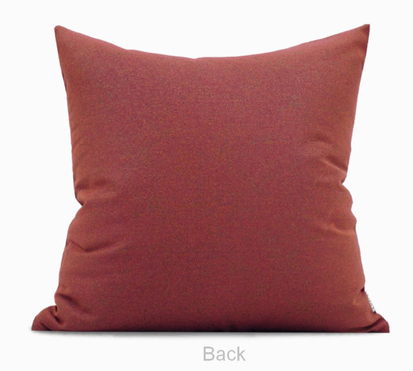 Large Modern Sofa Pillows, Red Decorative Throw Pillows for Couch, Large Decorative Throw Pillows, Contemporary Sofa Pillows for Interior Design-ArtWorkCrafts.com