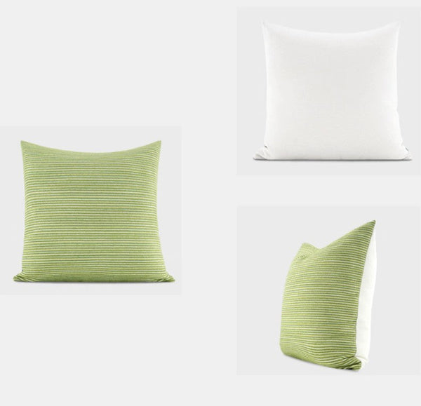 Large Decorative Throw Pillows for Couch, Green Modern Sofa Pillows, Large Decorative Throw Pillows, Modern Sofa Pillows for Chair-ArtWorkCrafts.com