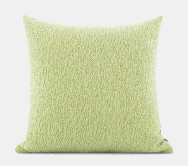 Modern Throw Pillows, Green Modern Sofa Pillows, Large Square Pillows, Decorative Pillows for Couch, Decorative Throw Pillows for Living Room Couch-ArtWorkCrafts.com