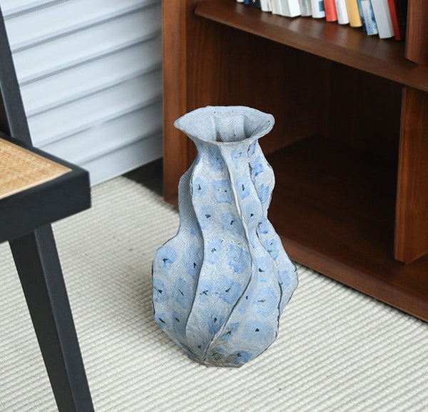 Centerpiece Ceramic Bouquet Vases, Elegant Handmade Modern Flower Vase, Porcelain Vases for Modern Home Decor, Contemporary Vases on Dining Table-ArtWorkCrafts.com