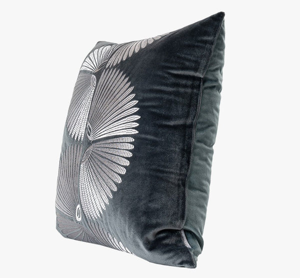 Abstract Feather Pattern Throw Pillows for Couch, Simple Modern Sofa Throw Pillows, Contemporary Throw Pillow for Living Room, Modern Square Pillows-ArtWorkCrafts.com