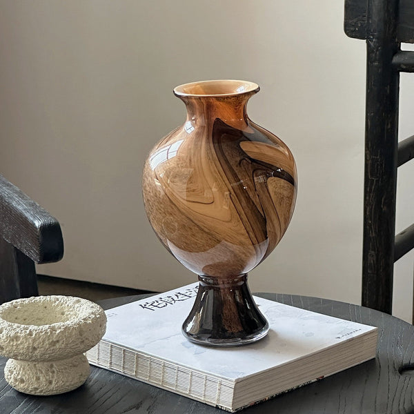 Modern Vases for Flowers, Unique Handmade Glass Bud Vases, Vintage Glass Flower Vases, Flower Vases on Table-ArtWorkCrafts.com