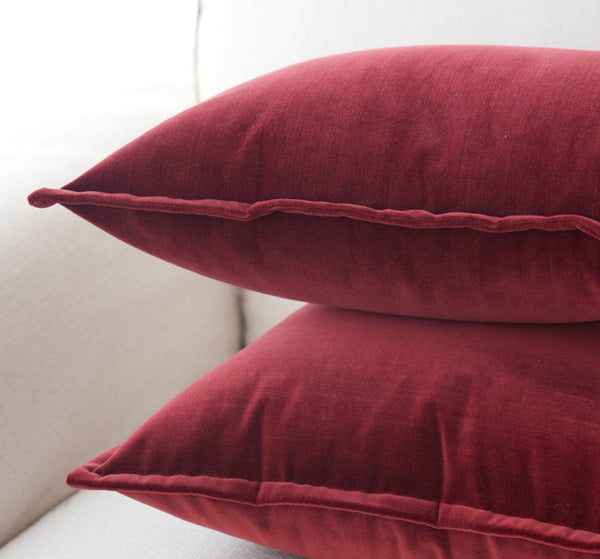 Decorative Pillows for Couch, Modern Sofa Pillows, Simple Modern Pillows, Red Modern Throw Pillows, Contemporary Throw Pillows-ArtWorkCrafts.com