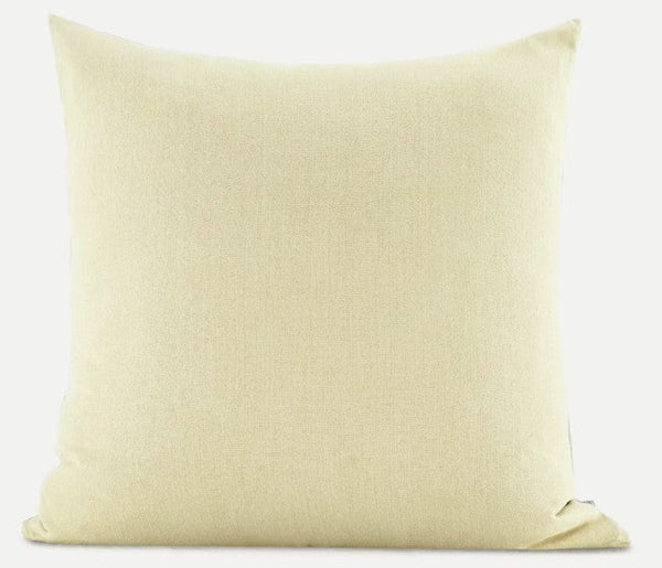 Garden Flowers Pattern Decorative Throw Pillows, Large Green Throw Pillow for Interior Design, Contemporary Square Modern Throw Pillows for Couch-ArtWorkCrafts.com