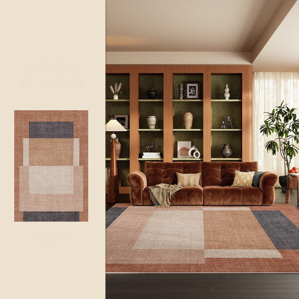 Extra Large Modern Rugs under Dining Room Table, Mid Century Contemporary Modern Rugs, Abstract Modern Rugs for Living Room, Contemporary Geometric Carpets-ArtWorkCrafts.com