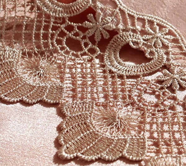 Modern Pink Table Cover for Dining Room Table, Lace Tablecloth for Home Decoration, Large Modern Rectangle Tablecloth, Square Tablecloth for Round Table-ArtWorkCrafts.com