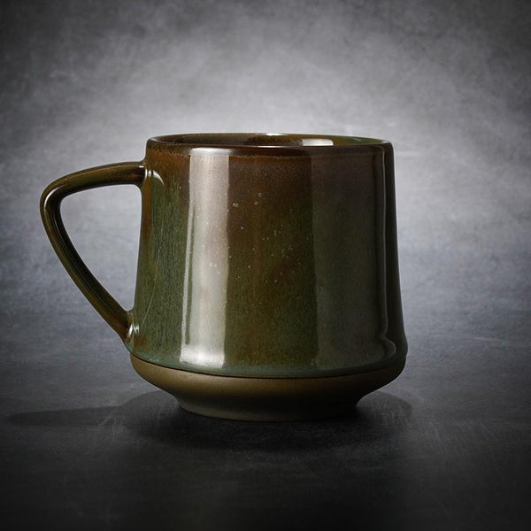Large Tea Cup, Large Pottery Coffee Cup, Ceramic Coffee Mug, Latte Coffee Cup, Handmade Coffee Cup-ArtWorkCrafts.com