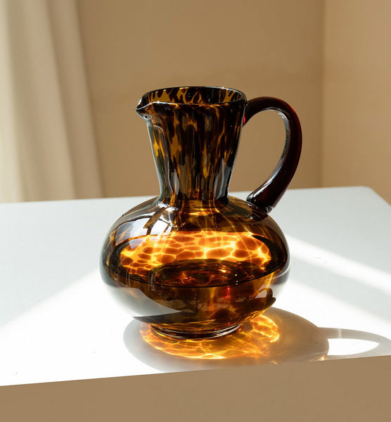 Handmade Modern Vases for Bedroom, Decorative Glass Vase, Mid Century Glass Vases, Centerpiece Contemporary Vases on Table, Modern Glass Vase for Flowers-ArtWorkCrafts.com