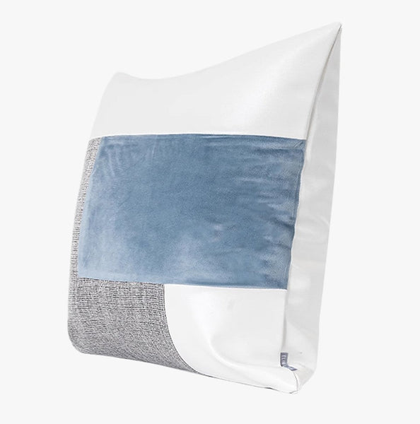 Sky Blue Abstract Contemporary Throw Pillow for Living Room, Modern Sofa Throw Pillows, Large Decorative Throw Pillows for Couch-ArtWorkCrafts.com