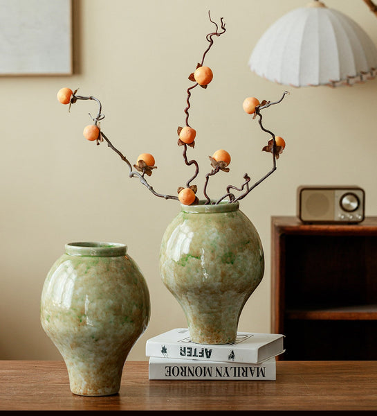 Flower Vases on Table, Centerpiece Ceramic Bud Vases, Porcelain Flower Vases, Handmade Water Holding Flower Vase-ArtWorkCrafts.com