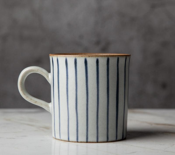 Cappuccino Coffee Mug, Handmade Pottery Coffee Cup, Large Capacity Coffee Cup, Pottery Tea Cup-ArtWorkCrafts.com