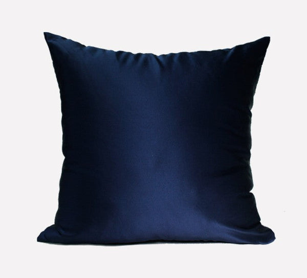 Large Square Pillows, Blue Decorative Modern Throw Pillow for Couch, Modern Sofa Pillows, Simple Modern Throw Pillows for Couch-ArtWorkCrafts.com
