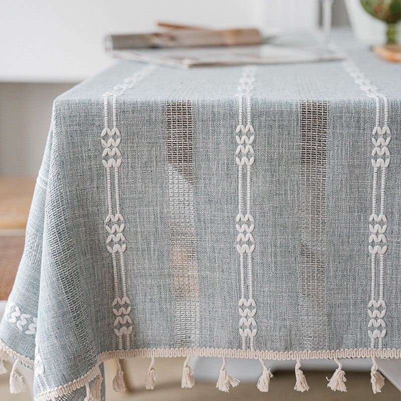Country Farmhouse Tablecloth, Rustic Table Covers for Kitchen, Linen Square Tablecloth for Sale, Large Rectangle Tablecloth for Dining Room Table-ArtWorkCrafts.com