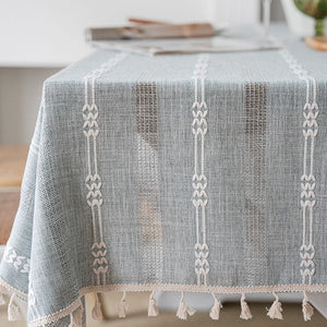 Country Farmhouse Tablecloth, Rustic Table Covers for Kitchen, Linen Square Tablecloth for Sale, Large Rectangle Tablecloth for Dining Room Table-ArtWorkCrafts.com