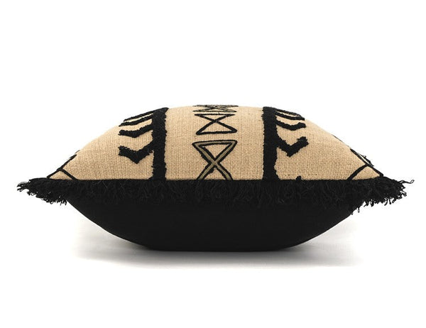 Ethnic Square Modern Throw Pillows for Couch, Contemporary Modern Sofa Pillows, Decorative Throw Pillows for Bedroom, Large Throw Pillow for Interior Design-ArtWorkCrafts.com