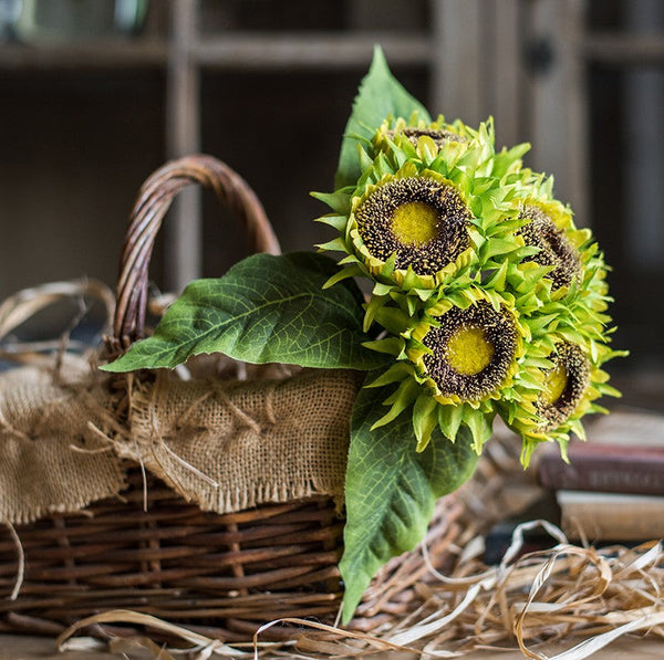 Unique Flower Arrangement for Home Decoration, A Bunch of Sunflowers, Bedroom Flower Arrangement Ideas, Beautiful Artificial Flowers for Living Room-ArtWorkCrafts.com