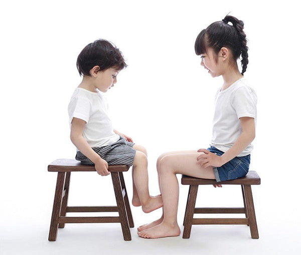 Wenge Wood Stool, Children's Wooden Stool, Shoe-changing Stool, Solid Wood low Stool, Sofa Stool, Dining Table Stool-ArtWorkCrafts.com