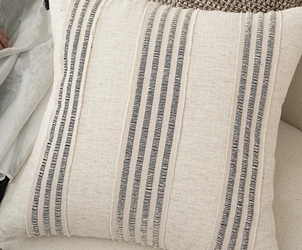 Contemporary Modern Sofa Pillows for Bedroom, Simple Decorative Throw Pillows, Large Throw Pillow for Interior Design, Large Square Modern Throw Pillows for Couch-ArtWorkCrafts.com