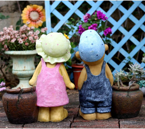Garden Animal Sculpture Bear Statues, Garden Decor Ideas, Outdoor Garden Decoration, Animal Statues, Garden Ornament, Villa Courtyard Decor-ArtWorkCrafts.com