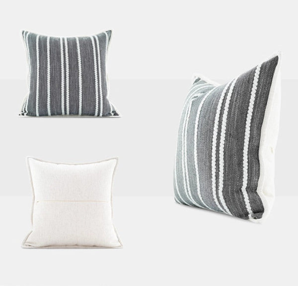 Contemporary Modern Sofa Pillows, Large Throw Pillow for Interior Design, Simple Decorative Throw Pillows, Large Square Modern Throw Pillows for Couch-ArtWorkCrafts.com