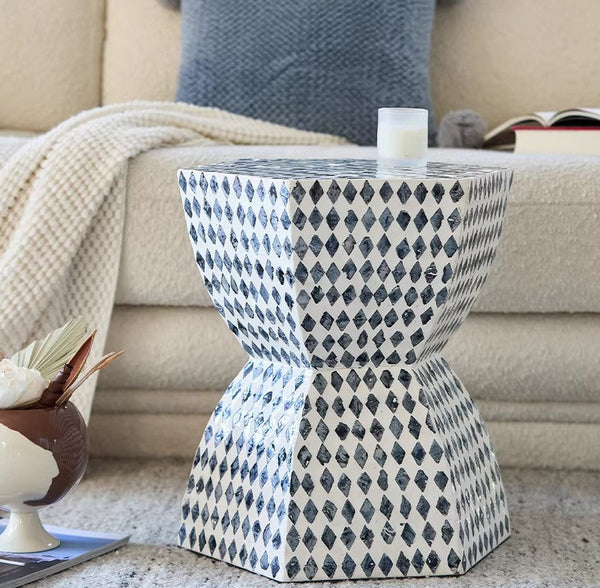 Contemporary Bedside Table, Small End Table, Modern Side Table, Bedside Small Side Table, Shell Small Sofa Side Table, Portable Casual Side Table, Creative Coffee Table, Contemporary Side Table-ArtWorkCrafts.com