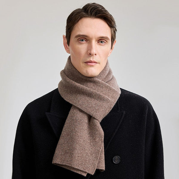 Formal Men Scarf Styles, Casual Scarf Men, Modern Fashion Scarf, Thick Wool Scarf, Men's Winter Scarf, Men's Wool Scarf Winter, Business Wool Scarf for Gentleman-ArtWorkCrafts.com