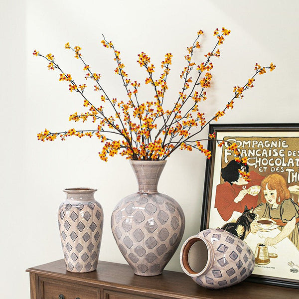 Unique Porcelain Flower Vases, Flower Vases on Table, Contemporary Vases for Modern Home Decor, Ceramic Bouquet Vases, Dining Table Centerpiece-ArtWorkCrafts.com