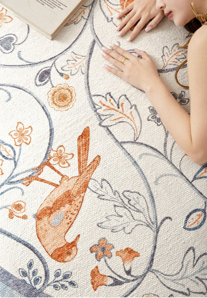 Dining Room Contemporary Round Rugs, Bedroom Modern Round Rugs, Modern Rug Ideas for Living Room, Circular Modern Rugs under Chairs-ArtWorkCrafts.com