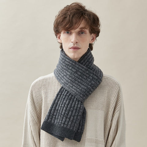 Pure Wool Scarf, Modern Fashion Scarf, Formal Men Scarf Styles, Casual Scarf Men, Business Wool Scarf for Gentleman, Men's Winter Scarf, Men's Wool Scarf Winter-ArtWorkCrafts.com