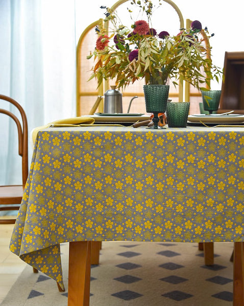 Rustic Table Covers for Kitchen, Large Rectangle Tablecloth for Dining Room Table, Country Farmhouse Tablecloth, Square Tablecloth for Round Table-ArtWorkCrafts.com