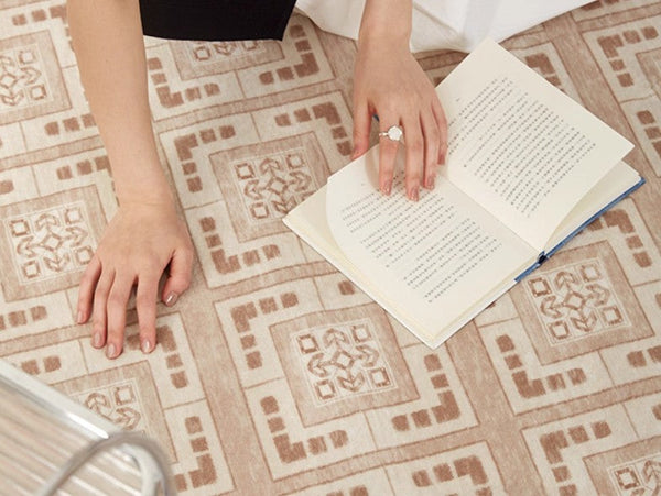 Geometric Modern Rug Ideas for Living Room, Modern Rugs for Living Room, Mid Century Contemporary Area Rugs for Dining Room-ArtWorkCrafts.com