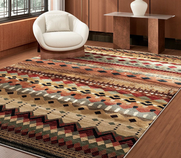 Bohemian Style Carpets for Living Room, Colorful Abstract Rugs for Dining Room, Contemporary Rugs for Bedroom, Mid Century Modern Rugs Next to Bed