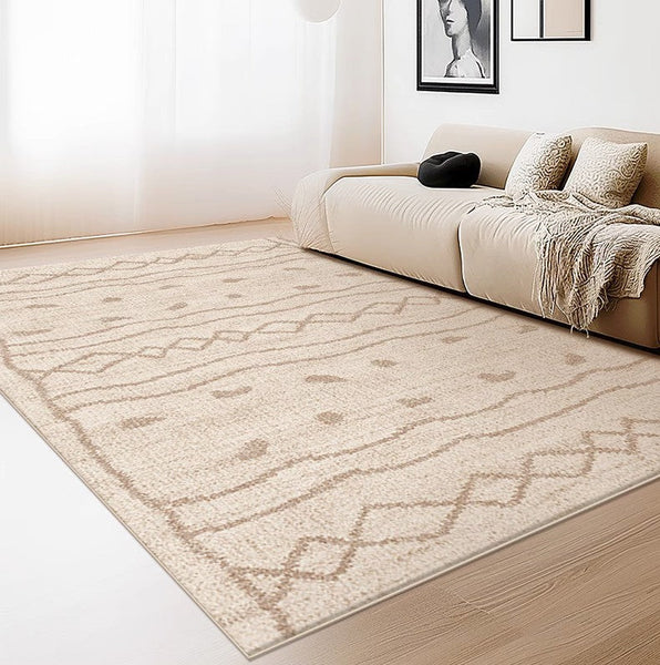 Contemporary Area Rugs for Dining Room, Modern Rugs for Living Room, Bohemian Modern Rug Ideas for Living Room-ArtWorkCrafts.com