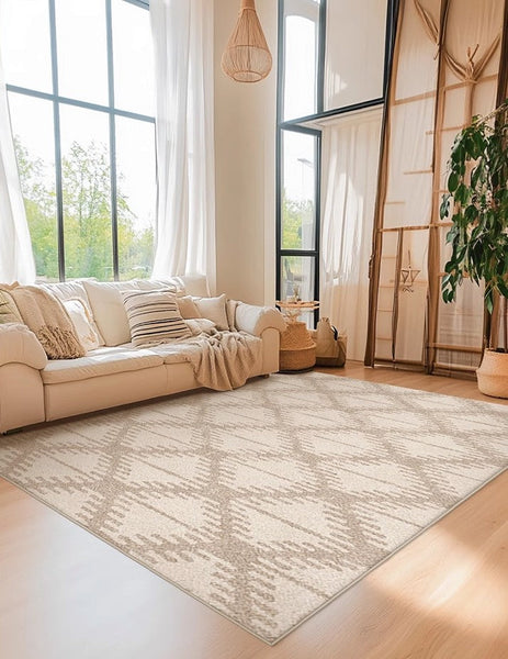 Abstract Modern Rugs for Living Room, Extra Large Modern Rugs under Dining Room Table, Contemporary Geometric Carpets, Contemporary Modern Rugs-ArtWorkCrafts.com