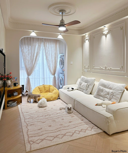 Contemporary Area Rugs for Dining Room, Modern Rugs for Living Room, Bohemian Modern Rug Ideas for Living Room-ArtWorkCrafts.com