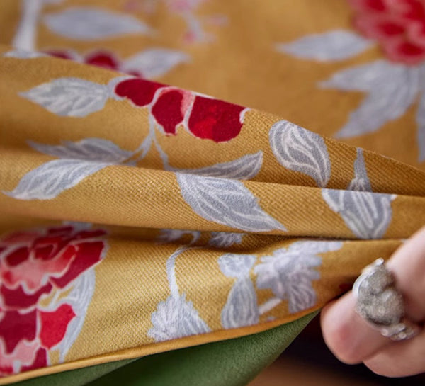 Farmhouse Table Cloth, Dining Room Flower Table Cloths, Large Square Tablecloth for Round Table, Extra Large Rectangular Table Covers for Kitchen-ArtWorkCrafts.com