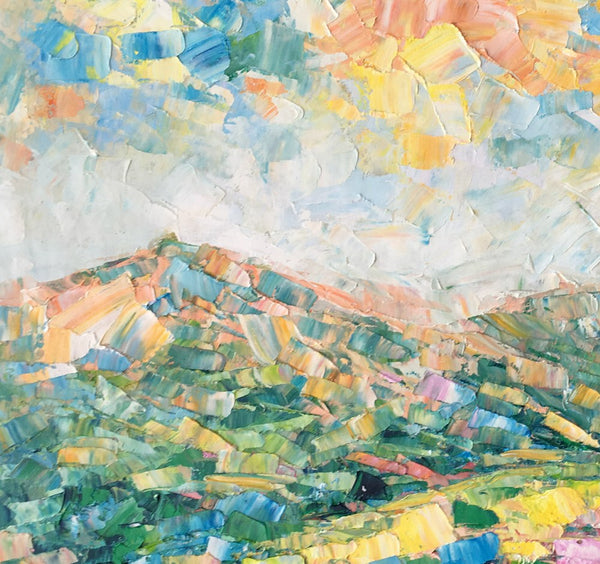 Mountain Landscape Painting, Large Wall Art Paintings, Custom Canvas Painting for Bedroom, Landscape Wall Art Paintings, Original Oil Painting-ArtWorkCrafts.com
