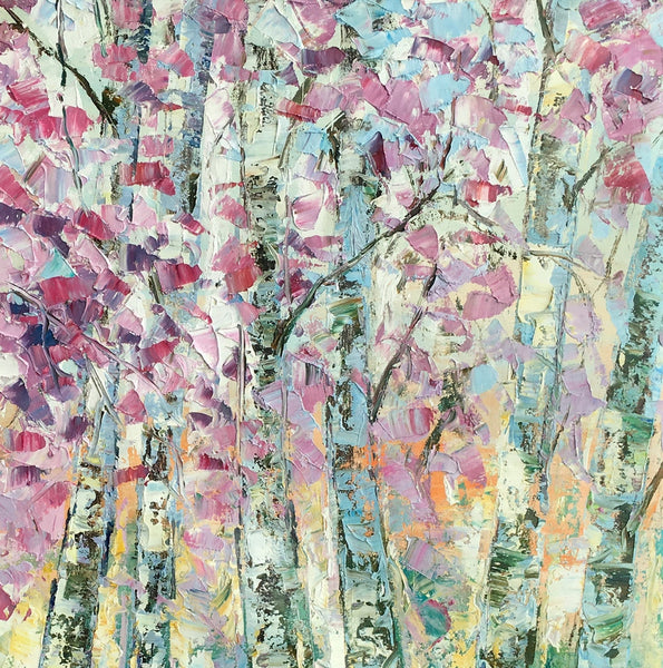 Landscape Oil Paintings, Autumn Tree Painting, Oil Painting on Canvas, Custom Original Painting for Sale
