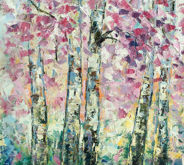 Landscape Oil Paintings, Autumn Tree Painting, Oil Painting on Canvas, Custom Original Painting for Sale