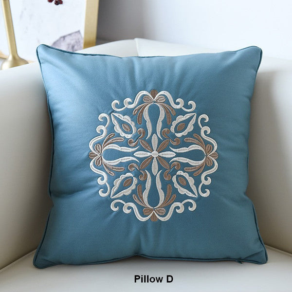 Contemporary Decorative Pillows, Modern Throw Pillows, Decorative Flower Pattern Throw Pillows for Couch, Modern Sofa Pillows-ArtWorkCrafts.com