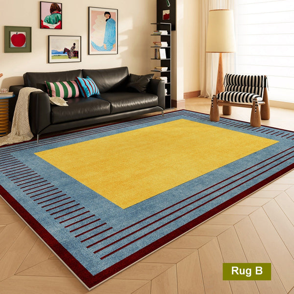 Modern Living Room Rug Ideas, Geometric Modern Rugs for Dining Room, Mid Century Colorful Rugs, Contemporary Abstract Rugs under Coffee Table